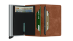 Slimwallet Vintage Cognac Silver