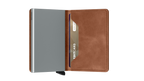Slimwallet Vintage Cognac Silver