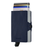 Twinwallet Veg Navy Silver