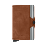 Twinwallet Vintage Cognac Silver