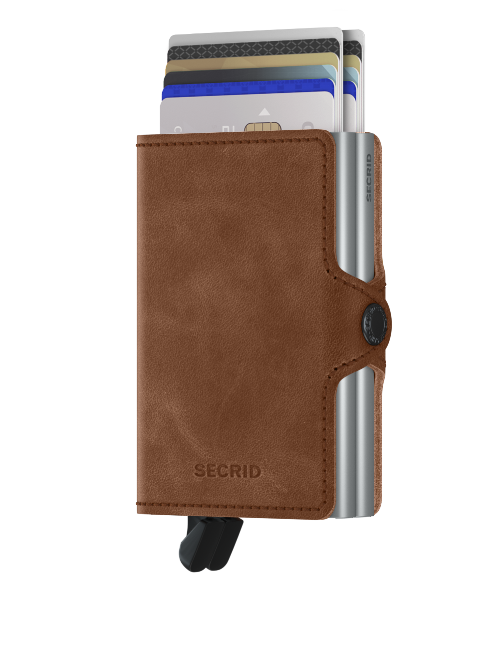 Twinwallet Vintage Cognac Silver