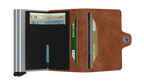 Twinwallet Vintage Cognac Silver