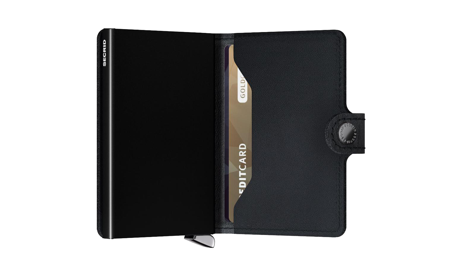 Premium Miniwallet Emboss Lines Black