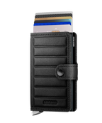 Premium Miniwallet Emboss Lines Black